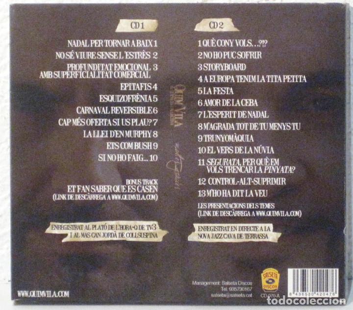 CDs de m&uacute;sica: QUIM VILA - EUTANASIA COLECTIVA - 2 CD -ESTUCHE CARTON - Foto 2