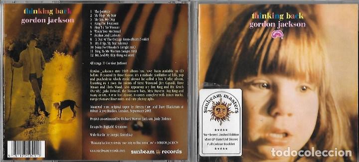 CD di Musica: GORDON JACKSON: THINKING BACK. SENSACIONAL FOLK ROCK PSYCHO, CON TODOS LOS MIEMBROS DE TRAFFIC