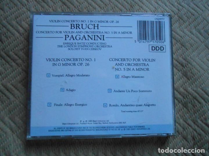 CDs de m&uacute;sica: BRUCH    /    PAGANINI - Foto 2