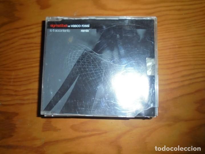 Music CDs: SIGMATIBET VS  VASCO ROSSSI. IO TI ACCONTENTE.  REMIX.  EMI, 2002. EDC. ITALIA. CD (#)