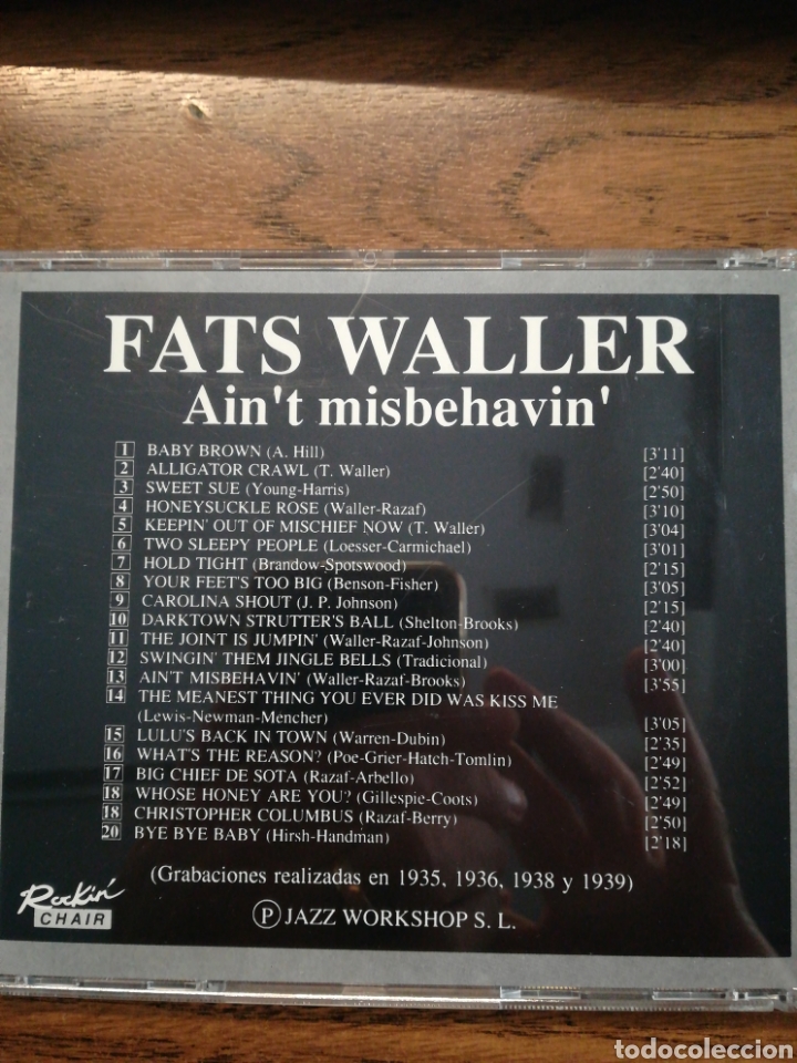 CDs de m&uacute;sica: Fats Waller. Aint Misbehavin - Foto 2