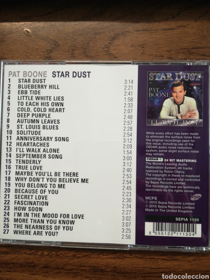 CDs de m&uacute;sica: Pat Boone. STAR DUST - Foto 2