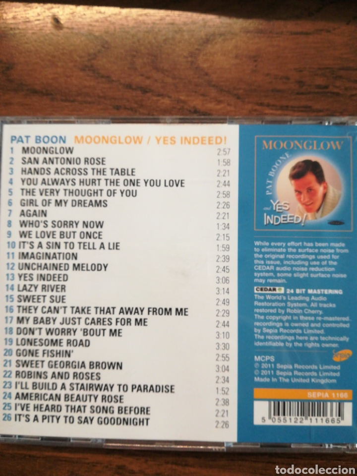 CDs de m&uacute;sica: Pat Boone. MOONGLOW - Foto 2