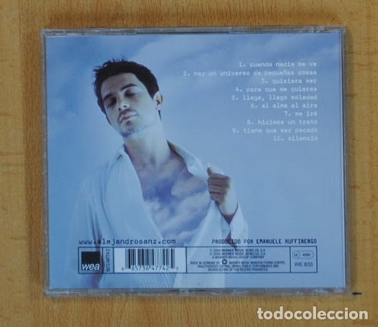 CDs de m&uacute;sica: ALEJANDRO SANZ - EL ALMA AL AIRE - CD - Foto 2