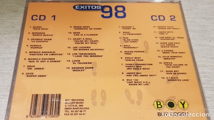 éxitos 98 / Doble Cd - Boy Records / 33 Temas / - Comprar CDs De Música ...