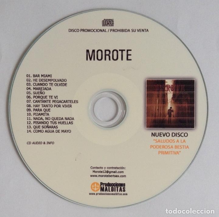 CDs de m&uacute;sica: MOROTE Saludos a la poderosa bestia primitiva cd extra promocional - Foto 2