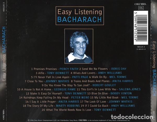 CDs de m&uacute;sica: Easy Listening Bacharach cd 1996 - Foto 2