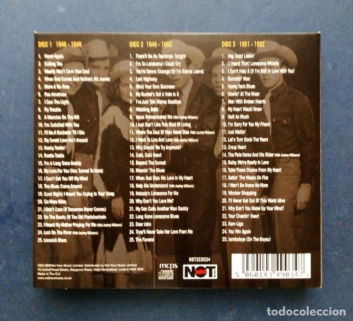 CDs de m&uacute;sica: CD TRIPLE HANK WILLIAMS - THE ANTHOLOGY. - Foto 5