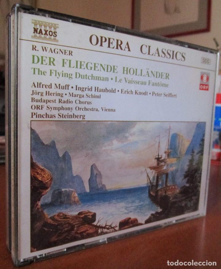 CDs de M&uacute;sica: DER FLIEGENDE HOLL&Auml;NDER (WAGNER) ALFRED MUFF, INGRID HAUBOLD, ERICH KNODT. 2 CD