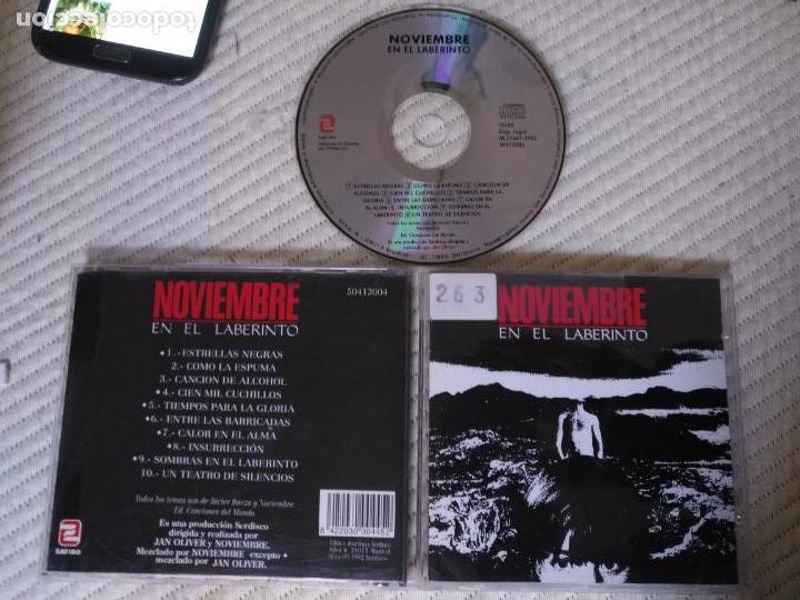 CDs de m&uacute;sica: NOVIEMBRE CD EN EL LABERINTO 10 TEMAS - Foto 1