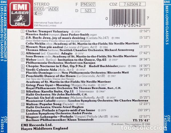 CDs de m&uacute;sica: Various &lrm;&ndash; Best ~ Loved Classics 5 - Foto 2