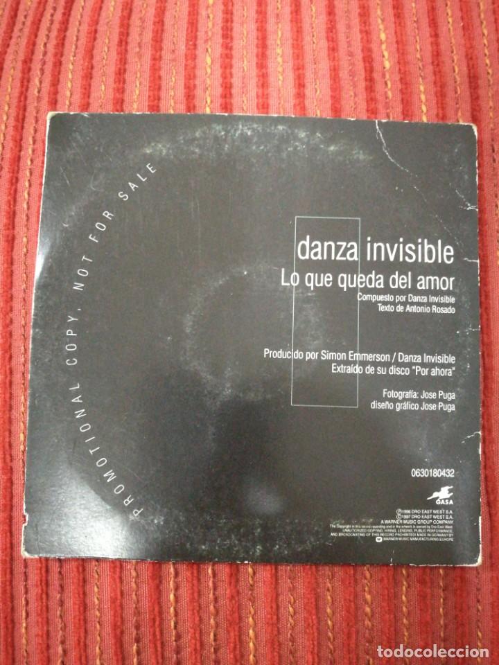 CDs de m&uacute;sica: CD Single Promo Danza Invisible 1996 - Foto 2