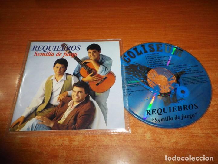 CD di Musica: REQUIEBROS Semilla de fuego CD ALBUM SOLO PORTADA Y CD 1995 CONTIENE 12 TEMAS MUY RARO