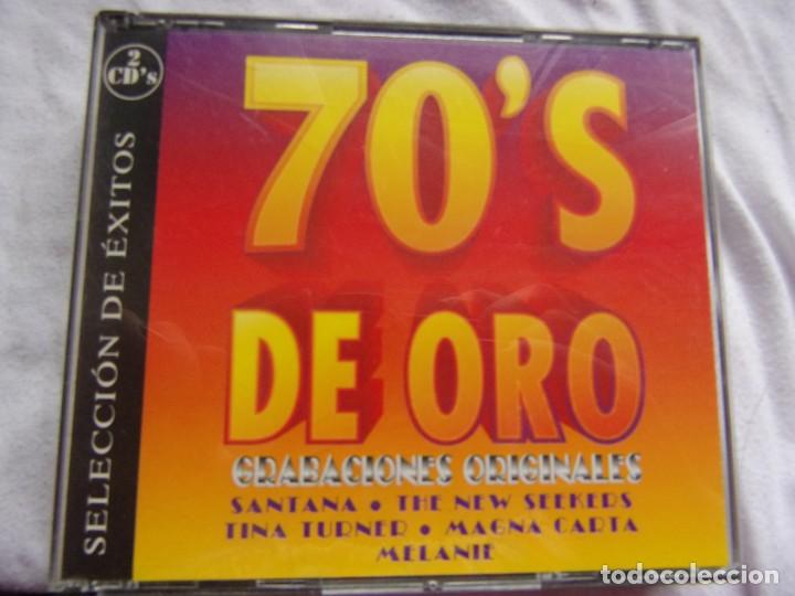 CDs de m&uacute;sica: 70s de oro -2 cd- - Foto 1