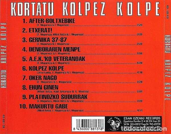 CDs de m&uacute;sica: Kortatu - Kolpez Kolpe - Foto 2