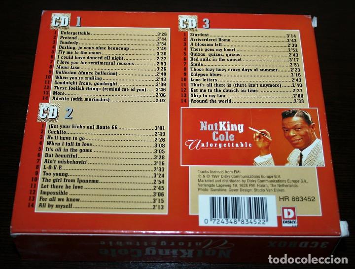 CDs de m&uacute;sica: CD TRIPLE - NAT KING COLE - UNFORGETTABLE - Foto 2