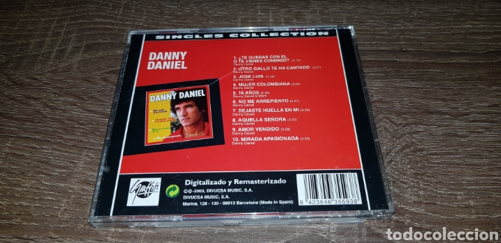 CDs de m&uacute;sica: DANNY DANIEL - SINGLES COLLECTION - CD ALBUM - Foto 2