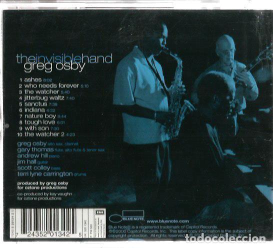 CDs de m&uacute;sica: CD GREG OSBY : THE INVISIBLE HAND - Foto 2
