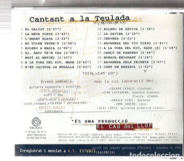 CDs de m&uacute;sica: CD EL CAU DEL LLOP : CANNTANT A LA TEULADA - Foto 2