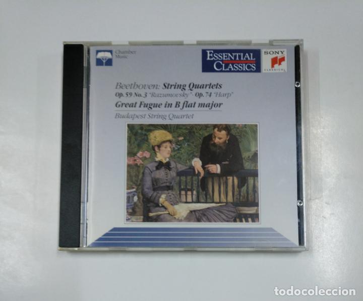 CDs de m&uacute;sica: BEETHOVEN. STRING QUARTERS. GREAT FUGUE IN B FLAT MAJOR. BUDAPEST STRING QUARTET. CD. TDKCD17 - Foto 1