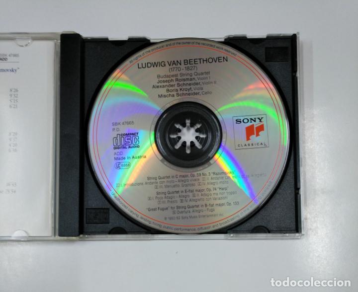 CDs de m&uacute;sica: BEETHOVEN. STRING QUARTERS. GREAT FUGUE IN B FLAT MAJOR. BUDAPEST STRING QUARTET. CD. TDKCD17 - Foto 2
