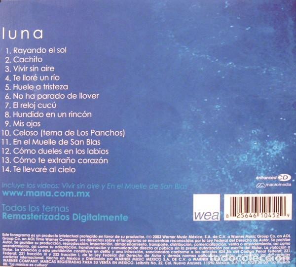 CDs de m&uacute;sica: Man&aacute; - Esenciales - Luna / &Eacute;xitos 1990-2003 - CD Digipack - Foto 2