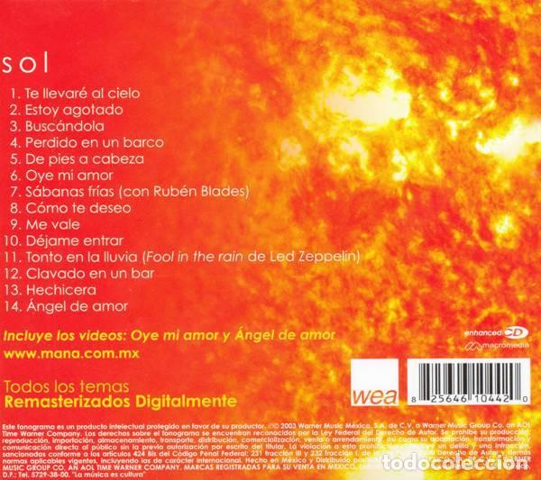 CDs de m&uacute;sica: Man&aacute; - Esenciales - Sol / &Eacute;xitos 1990-2003 - CD Digipack - Foto 2