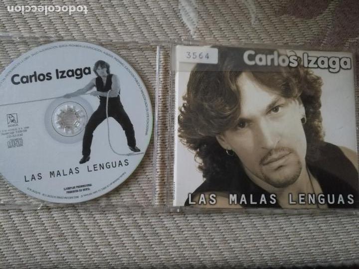 CDs de m&uacute;sica: CD SINGLE - CARLOS IZAGA - LAS MALAS LENGUAS - Foto 1