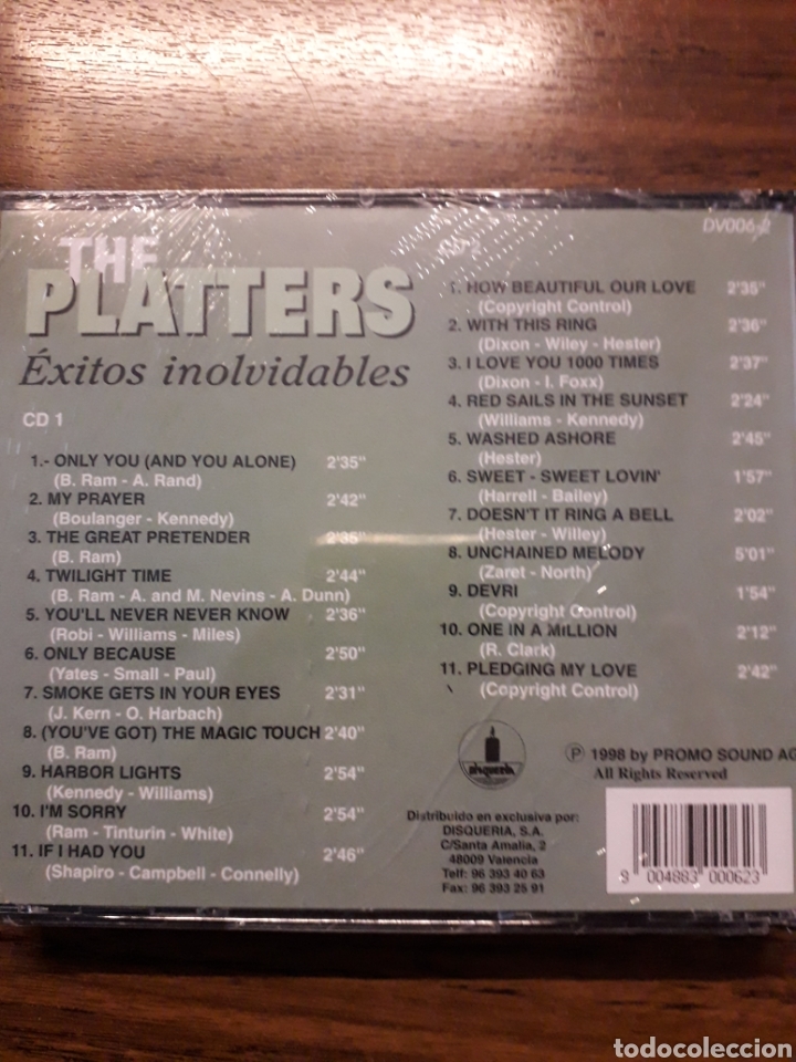 CDs de m&uacute;sica: The Platters. &Eacute;xitos Inolvidables 2Cds - Foto 2