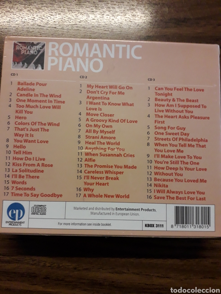 CDs de m&uacute;sica: Romantic Piano 3Cds - Foto 2