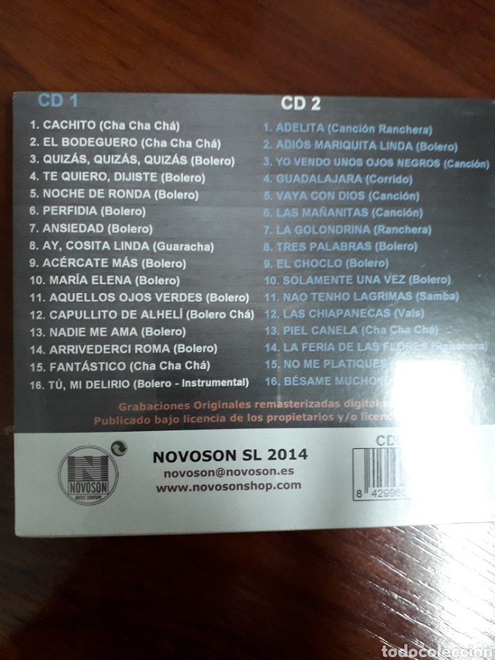 CDs de m&uacute;sica: Nat King Cole en Espa&ntilde;ol. 2 Cds - Foto 2