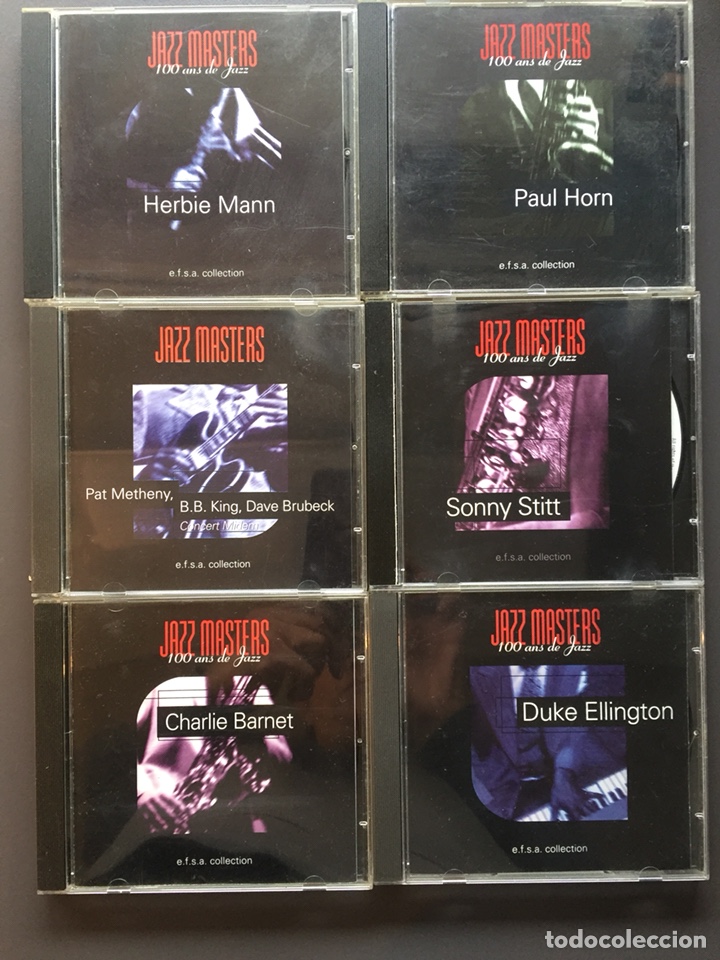 CDs de m&uacute;sica: Lote de 6 cds Colecci&oacute;n Jazz Masters - Foto 1