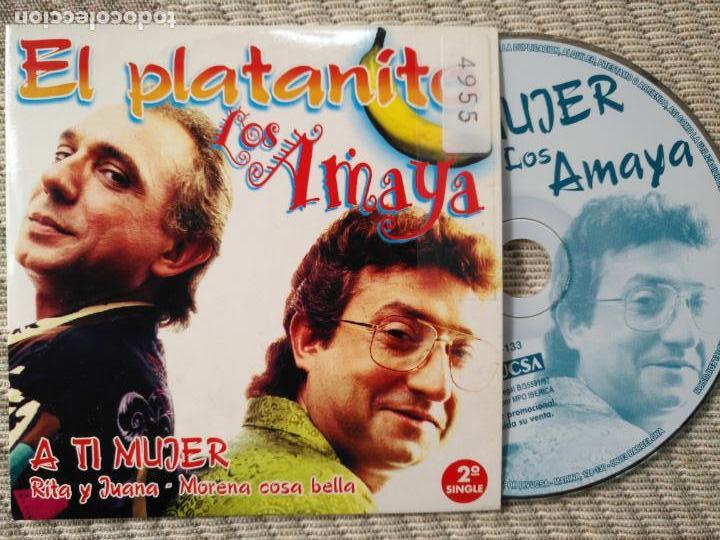 CDs de m&uacute;sica: LOS AMAYA / El platanito (2 Versiones) (CD Single 1997) - Foto 1