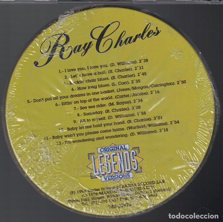 CDs de m&uacute;sica: (XS-009) - CD - ORIGINAL LEGENDS - RAY CHARLES - Foto 2