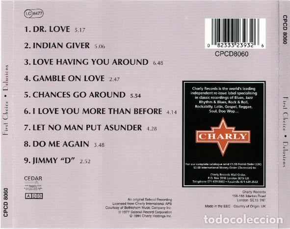 CDs de m&uacute;sica: First Choice &ndash; Delusions - Foto 2