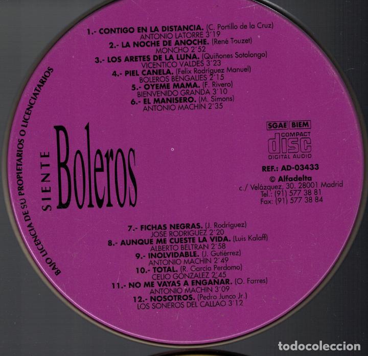 CDs de m&uacute;sica: (XS-009) - CD - SIENTE BOLEROS - VARIOS - Foto 2