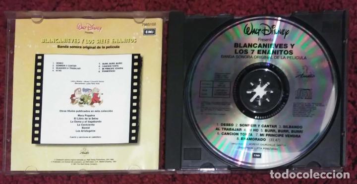 CDs de Música: B.S.O. BLANCANIEVES Y LOS SIETE ENANITOS - WALT DISNEY (Banda Sonora en Español) CD 1991 - Foto 3 - 138975118