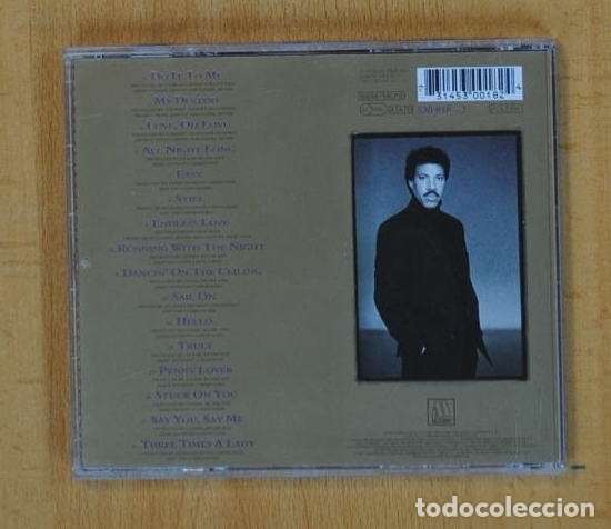 CDs de m&uacute;sica: LIONEL RICHIE - BACK TO FRONT - CD - Foto 2