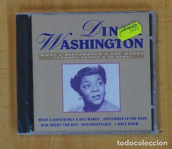 CDs de m&uacute;sica: DIN WASHINGTON - WHAT A DIFFERENCE A DAY MAKES - CD - Foto 1