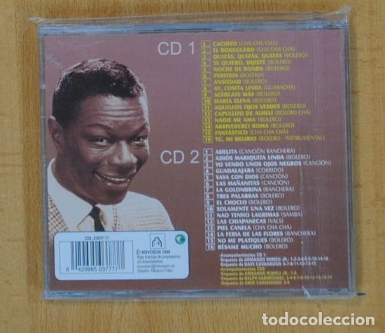 CDs de m&uacute;sica: NAT KING COLE - TODOS SUS EXITOS EN ESPA&Ntilde;OL - 2 CD - Foto 2