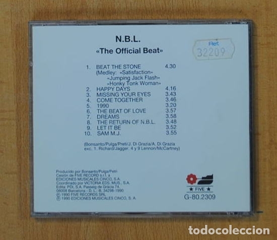 CDs de m&uacute;sica: N.B.L. - THE OFFICIAL BEAT - CD - Foto 2