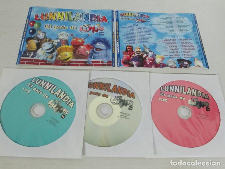 CDs de m&uacute;sica: LUNNILANDIA - EL PAIS DE LOS LUNNIS - 2 CD + DVD SIN CAJA DE PLASTICO - MUY ESCASO