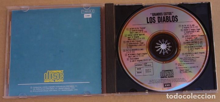 CDs de m&uacute;sica: LOS DIABLOS - GRANDES EXITOS (CD) 1990 - 12 TEMAS - Foto 2