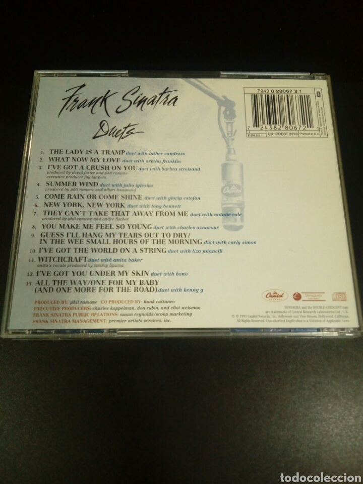 CDs de m&uacute;sica: Frank Sinatra - duets - cd - Foto 2
