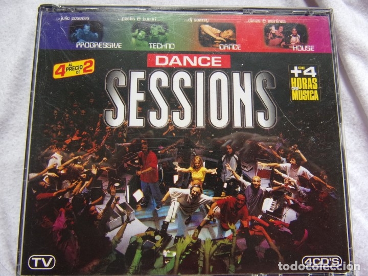 CDs de m&uacute;sica: DANCE SESSIONS - 4 CDs- Progressive- Techno- Dance- House - Foto 1
