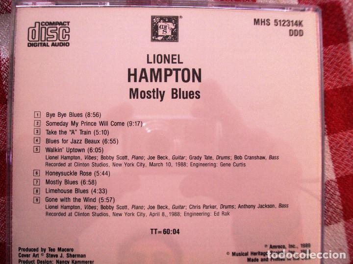 CDs de m&uacute;sica: CD Lionel Hampton Mostly blues - Foto 2