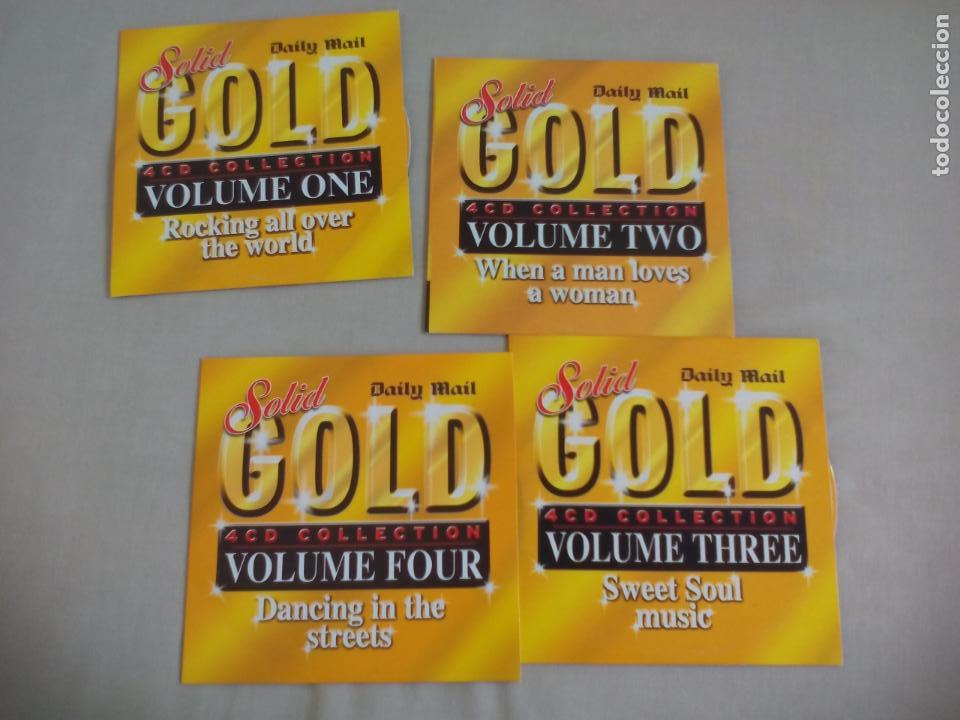 CDs de m&uacute;sica: SOLID GOLD. 4 CD COLLECTION. FOLUME ONE, TWO, THREE AND FOUR. DAILY MAIL. - Foto 1