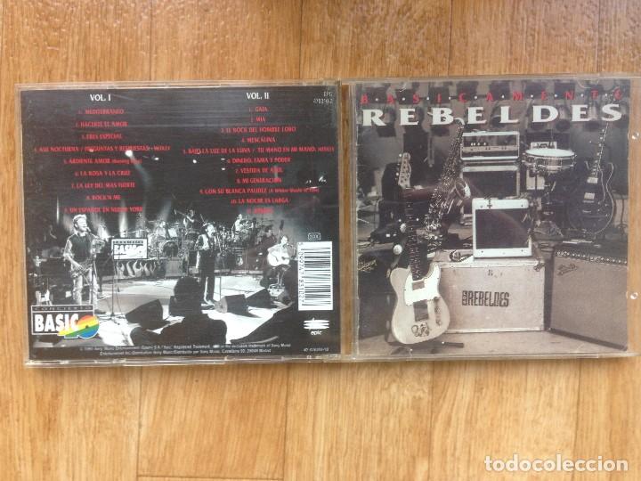 CDs de m&uacute;sica: LOS REBELDES - BASICAMENTE REBELDES ( 2CD ) 1995 - Foto 1