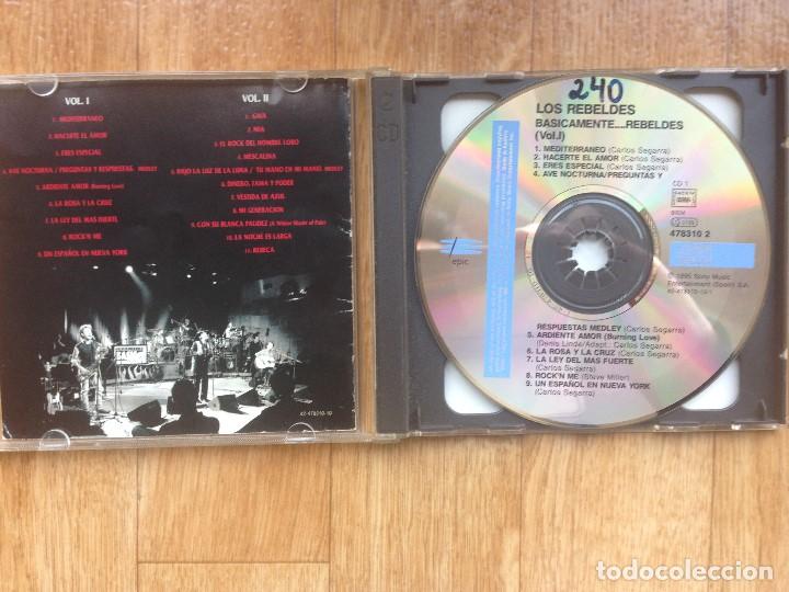 CDs de m&uacute;sica: LOS REBELDES - BASICAMENTE REBELDES ( 2CD ) 1995 - Foto 2