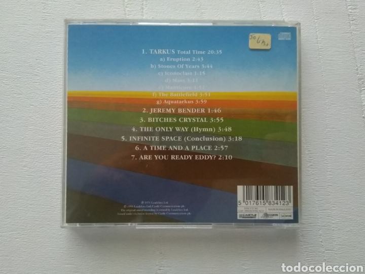 CDs de m&uacute;sica: CD EMERSON LAKE PALMER/ TARKUS - Foto 2